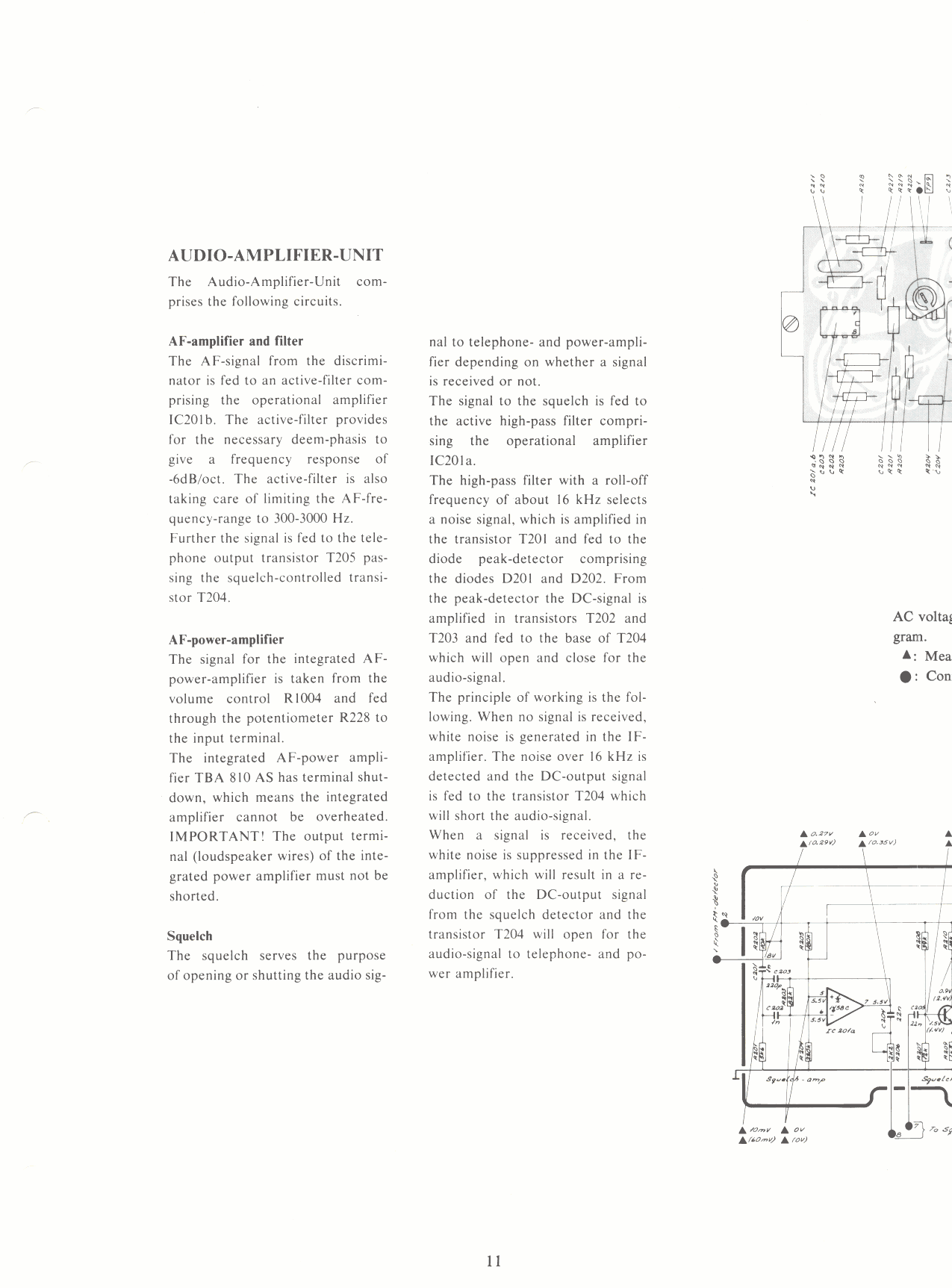 Audio amplifier unit page 2